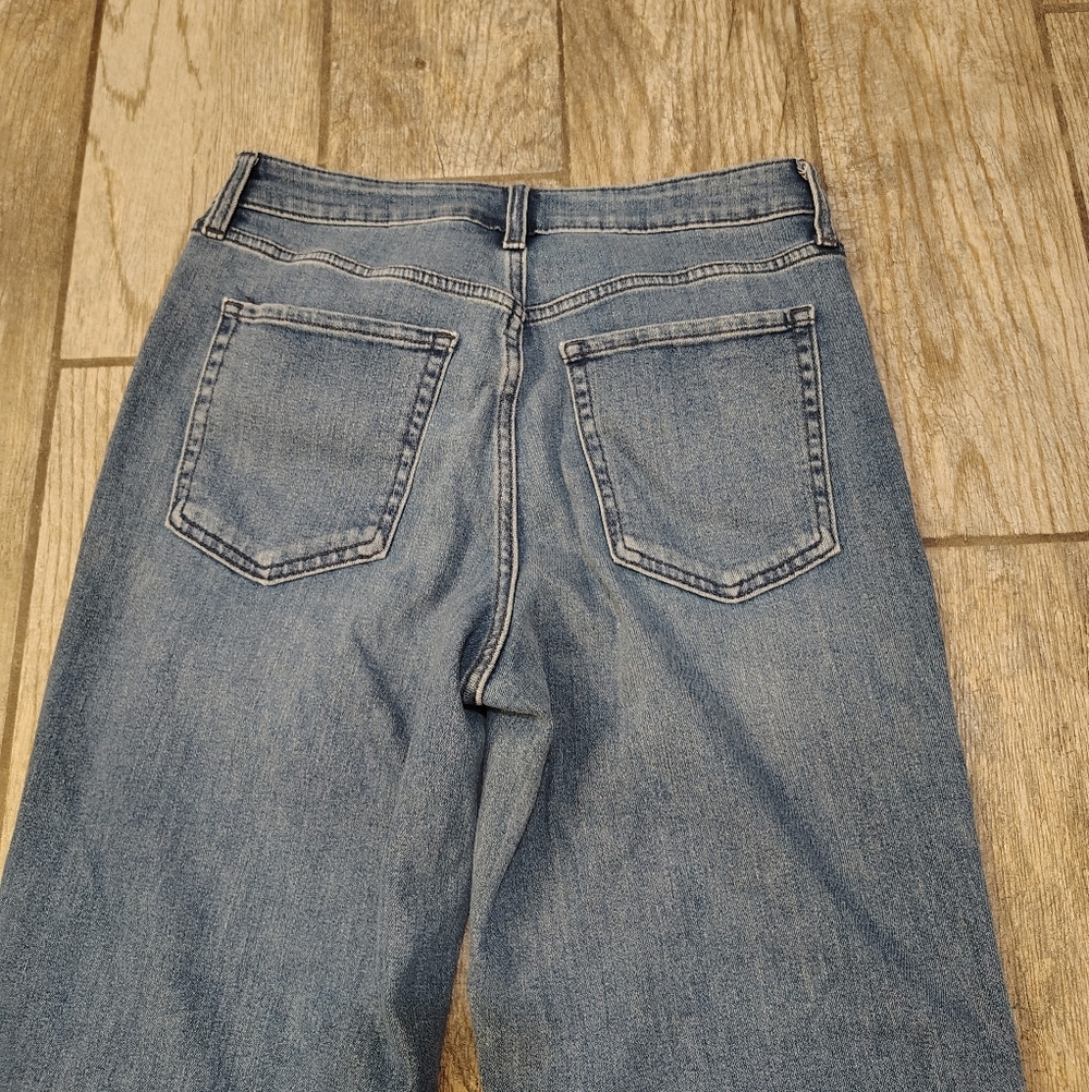 Old Navy Wow Loose Wide Leg High Rise Denim Jeans - Picture 10 of 11